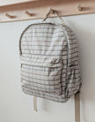 Mini backpack - Taupe check - Menoum