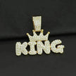 Mens Fashion Alloy Necklace With Diamond Pendant