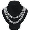 Mens Fashion Simple Full Diamond Cuba Necklace