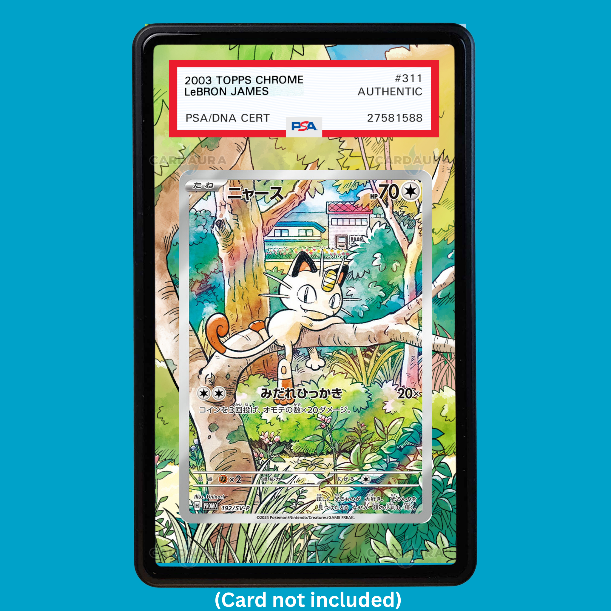 Meowth 106/094 Phantasmal Flames (Graded) Display Case