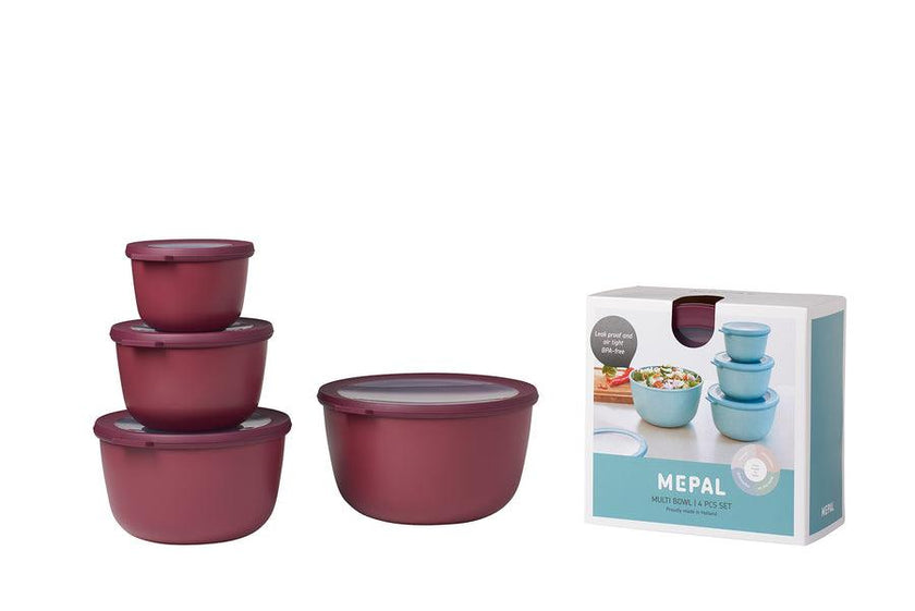 Mepal - Cirqula 4-Piece Deep Round Container