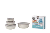 Mepal - Cirqula 4-Piece Round Shallow Container Set