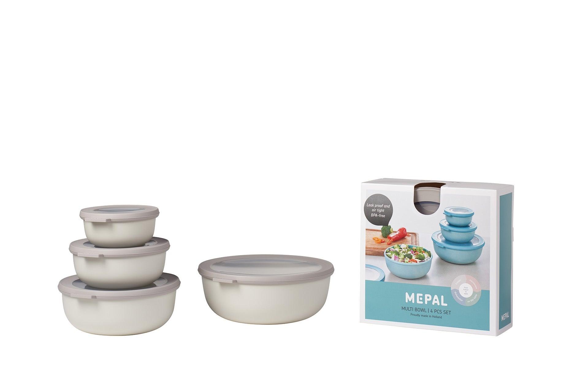 Mepal - Cirqula 4-Piece Round Shallow Container Set