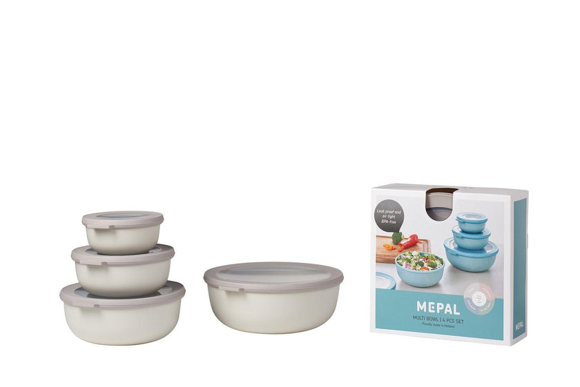 Mepal - Cirqula 4-Piece Round Shallow Container Set