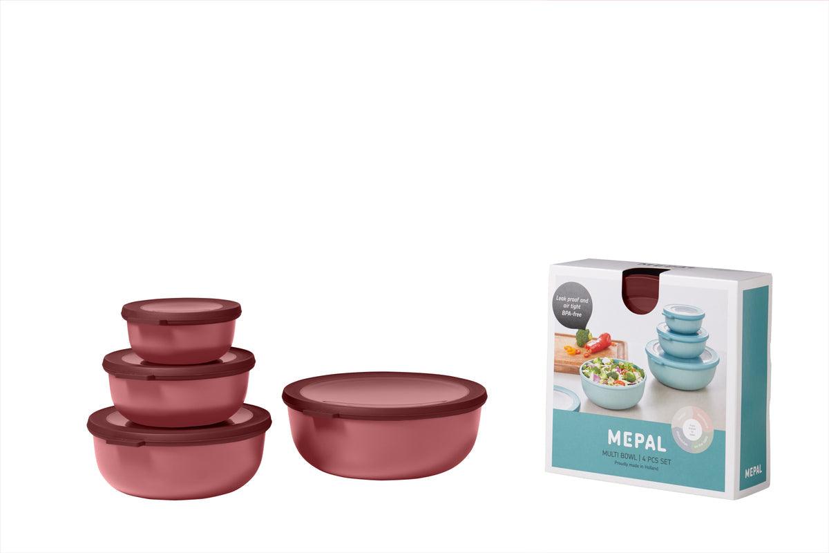 Mepal - Cirqula 4-Piece Round Shallow Container Set