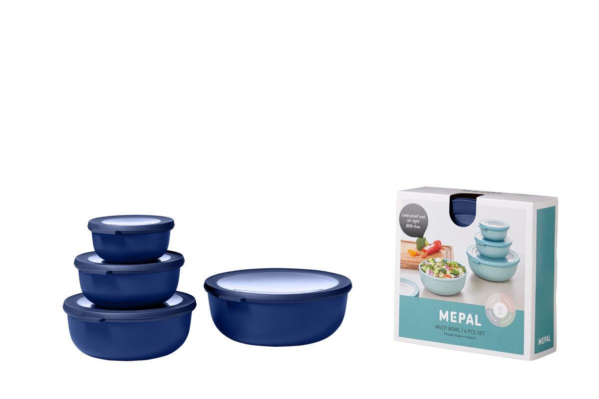 Mepal - Cirqula 4-Piece Round Shallow Container Set