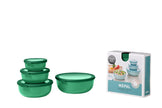 Mepal - Cirqula 4-Piece Round Shallow Container Set