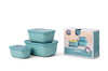 Mepal - Cirqula Multi-Bowl Deep Rectangular 3-Part Set