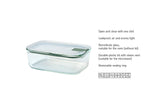 Mepal - Boîte de conservation alimentaire en verre Easyclip 1500 ml / 51 oz