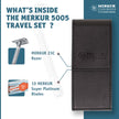 Merkur 23C Safety Razor Travel Set – Black Leather Case and 10 Blades