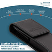 Merkur 23C Safety Razor Travel Set – Black Leather Case and 10 Blades