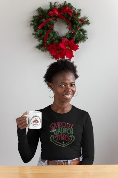 Grinchmas Rhinestone Shirt – Funny Christmas Sparkle Bling Tee | Blingdazzel