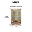 Masina - Seagrass Floor Planter & Rattan Stand
