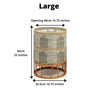 Masina - Seagrass Floor Planter & Rattan Stand
