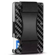 Metal Card Wrapped Carbon Fiber RFID Anti theft Brush Wallet