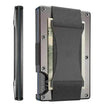 Metal Card Wrapped Carbon Fiber RFID Anti theft Brush Wallet