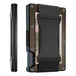 Metal Card Wrapped Carbon Fiber RFID Anti theft Brush Wallet