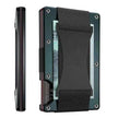 Metal Card Wrapped Carbon Fiber RFID Anti theft Brush Wallet