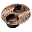 Metal Double Slot Retro Personality Ashtray