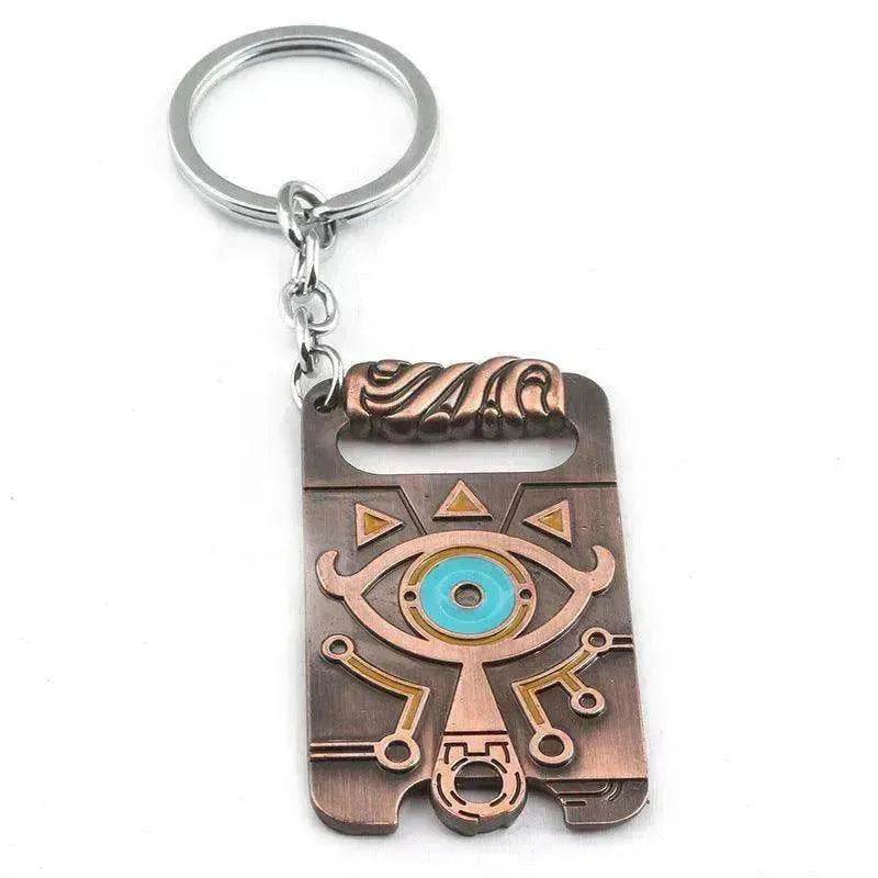 Zelda Sheikah Eye Metal Keychain – Gaming Collectible Bottle Opener