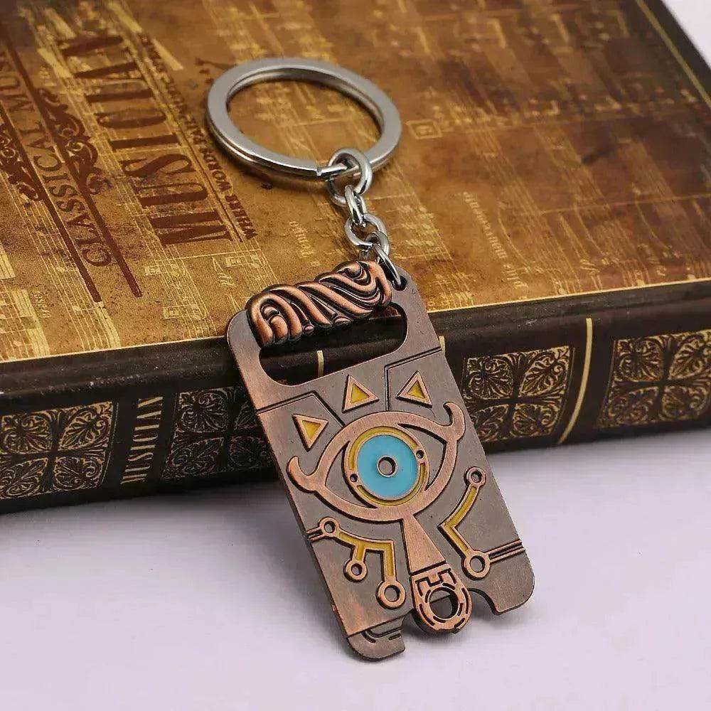 Zelda Sheikah Eye Metal Keychain – Gaming Collectible Bottle Opener