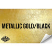 METALLIC GOLD/BLACK WITH ADHESIVE HYDBOND LEATHERETTE SHEET (12