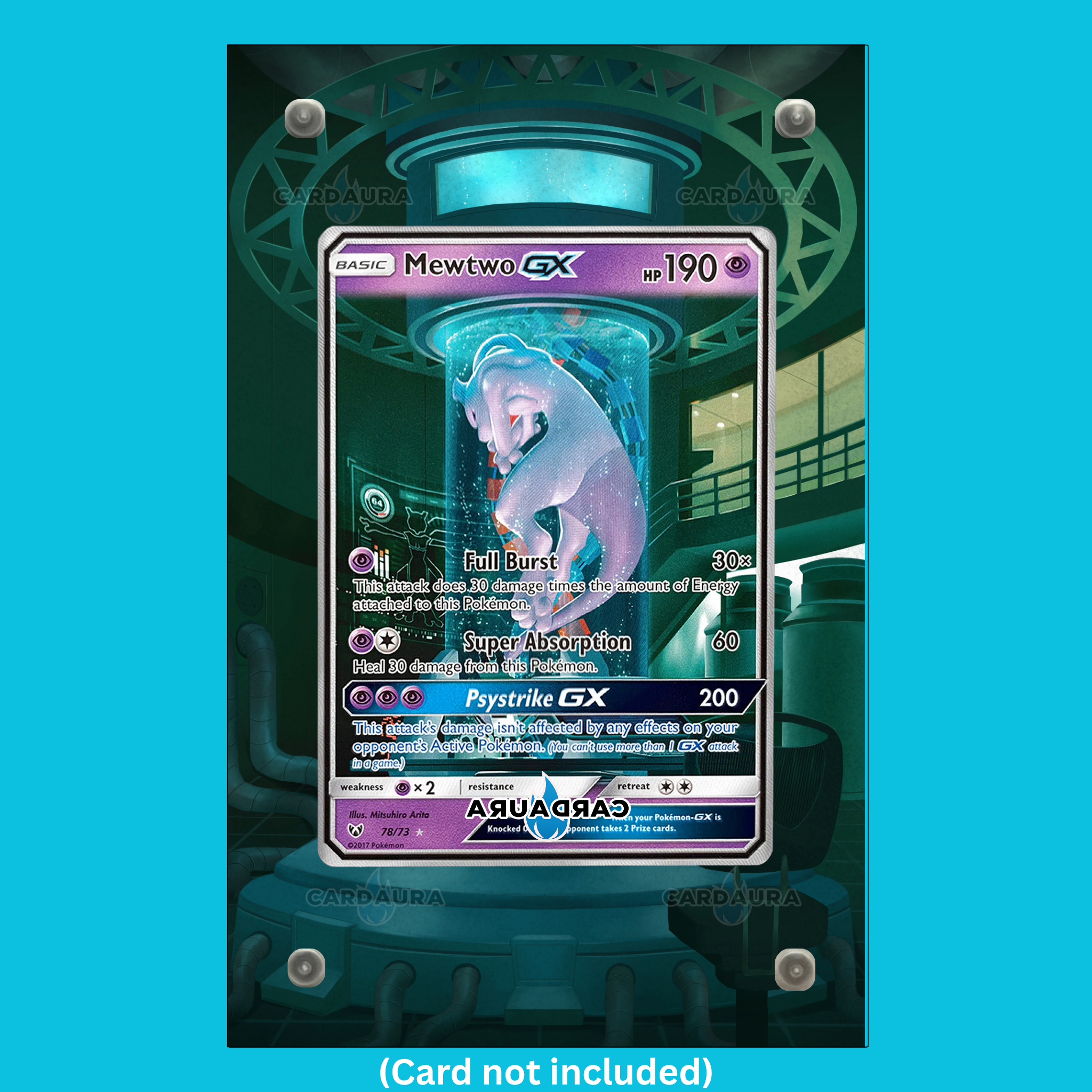 Mewtwo GX 78/73 Shining Legends (Ungraded) Display Case