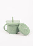 Tasse d'apprentissage 2 en 1 pour collation et liquide