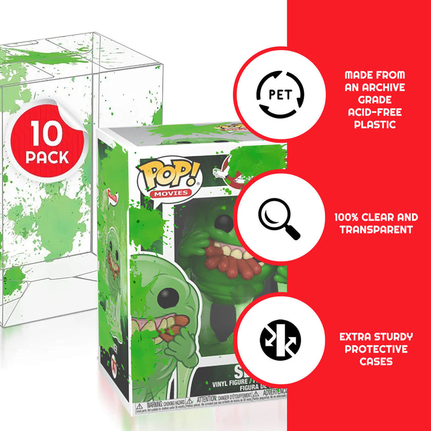Funko Pop 4 Inches - Green Splatter PET EVORETRO Protector 0.40MM - Pack of 10