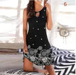Mid Skirt Women's Sleeveless Fashion Skirt Print Jumpsuit