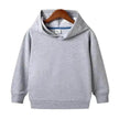 Middle And Small Size Children's Customized Pure Cotton Hooded Blank Sweater