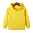 Middle And Small Size Children's Customized Pure Cotton Hooded Blank Sweater