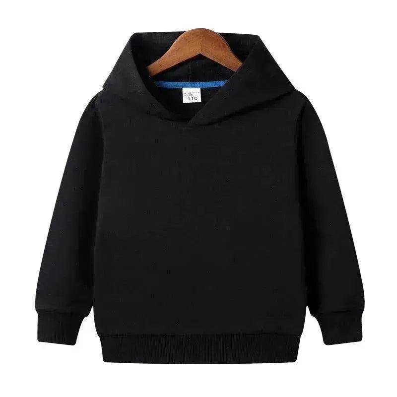 Middle And Small Size Children's Customized Pure Cotton Hooded Blank Sweater