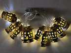 Middle East Arab Arab  Ramadan Wrought Iron LED Palace Lantern String Light