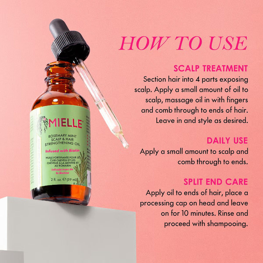 Mielle Organics Rosemary Mint Scalp & Hair Strengthening Oil 2oz