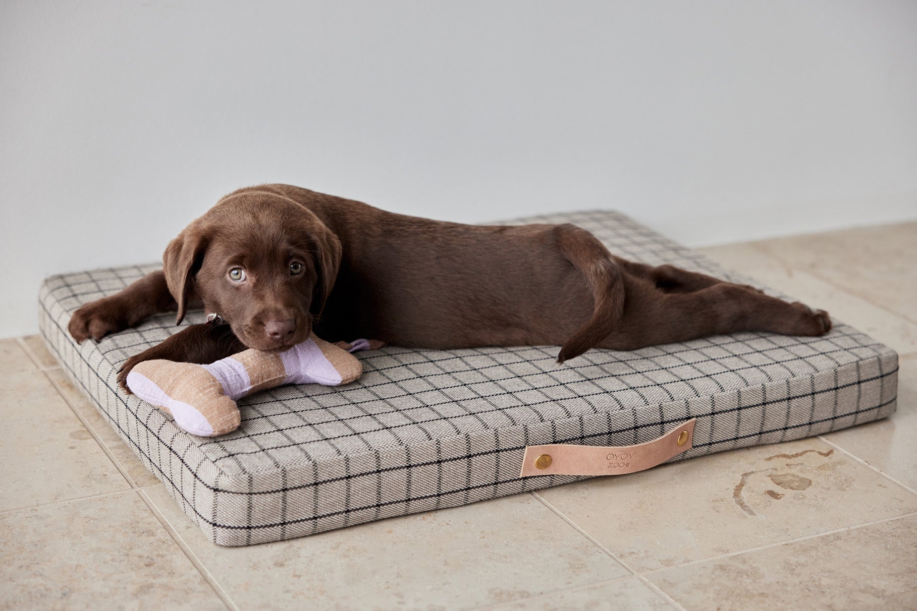 Milo Grid Dog Cushion - Medium
