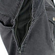 Milwaukee Leather Men's Faded Denim Armored Shirt Jacket