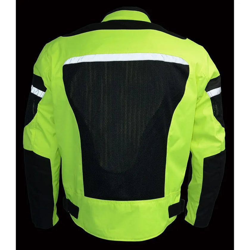Milwaukee Leather Men's Mesh & Nylon Combo Racer Jacket
