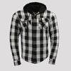 Milwaukee Leather Men's Plaid Flannel Armored Shirt Jacket