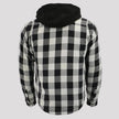 Milwaukee Leather Men's Plaid Flannel Armored Shirt Jacket