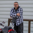 Milwaukee Leather Men's Plaid Flannel Armored Shirt Jacket