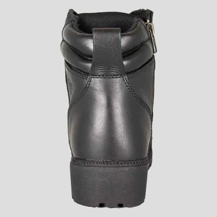Milwaukee Leather Women's Side Zip Lace Up Motorcycle Boots