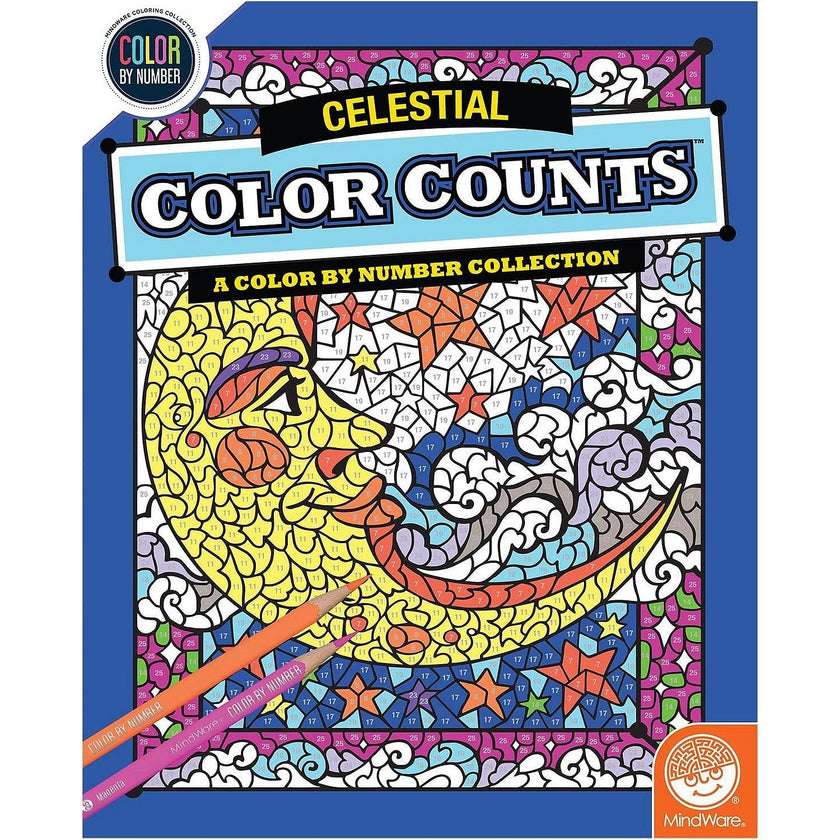 Mindware - Color by Number - Color Counts - Celestial