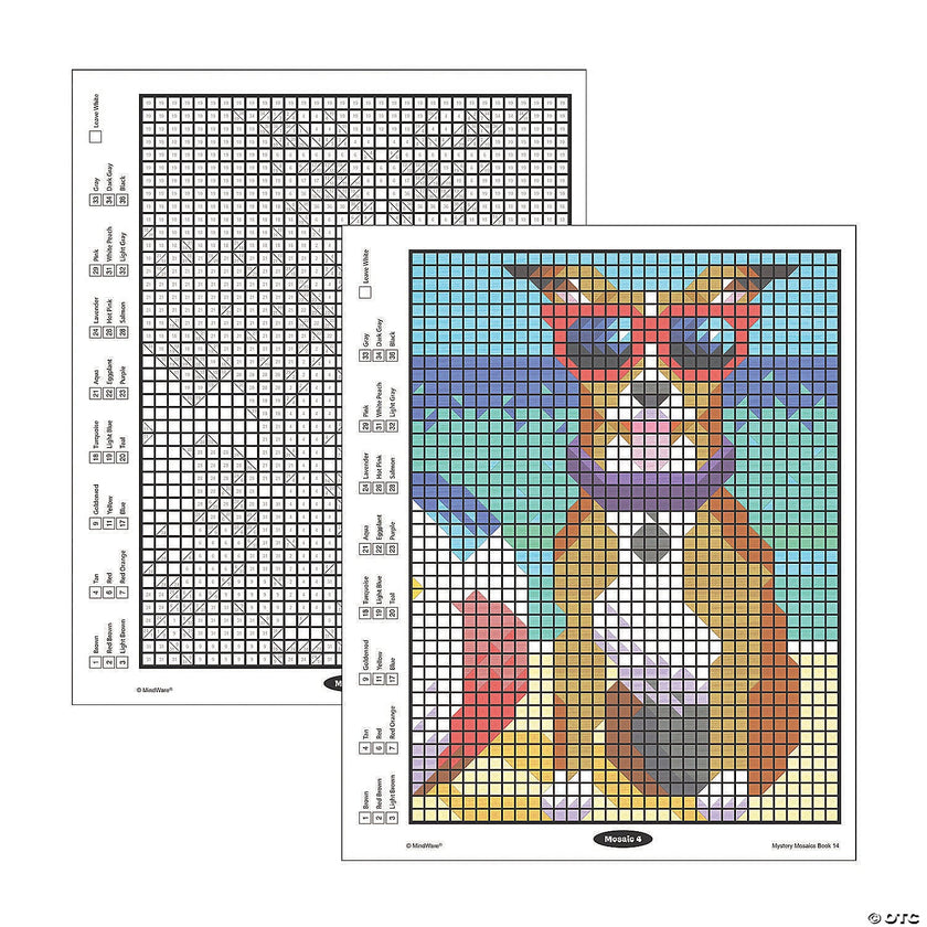 Mindware - Color by Number - Mystery Mosaics - Book 14