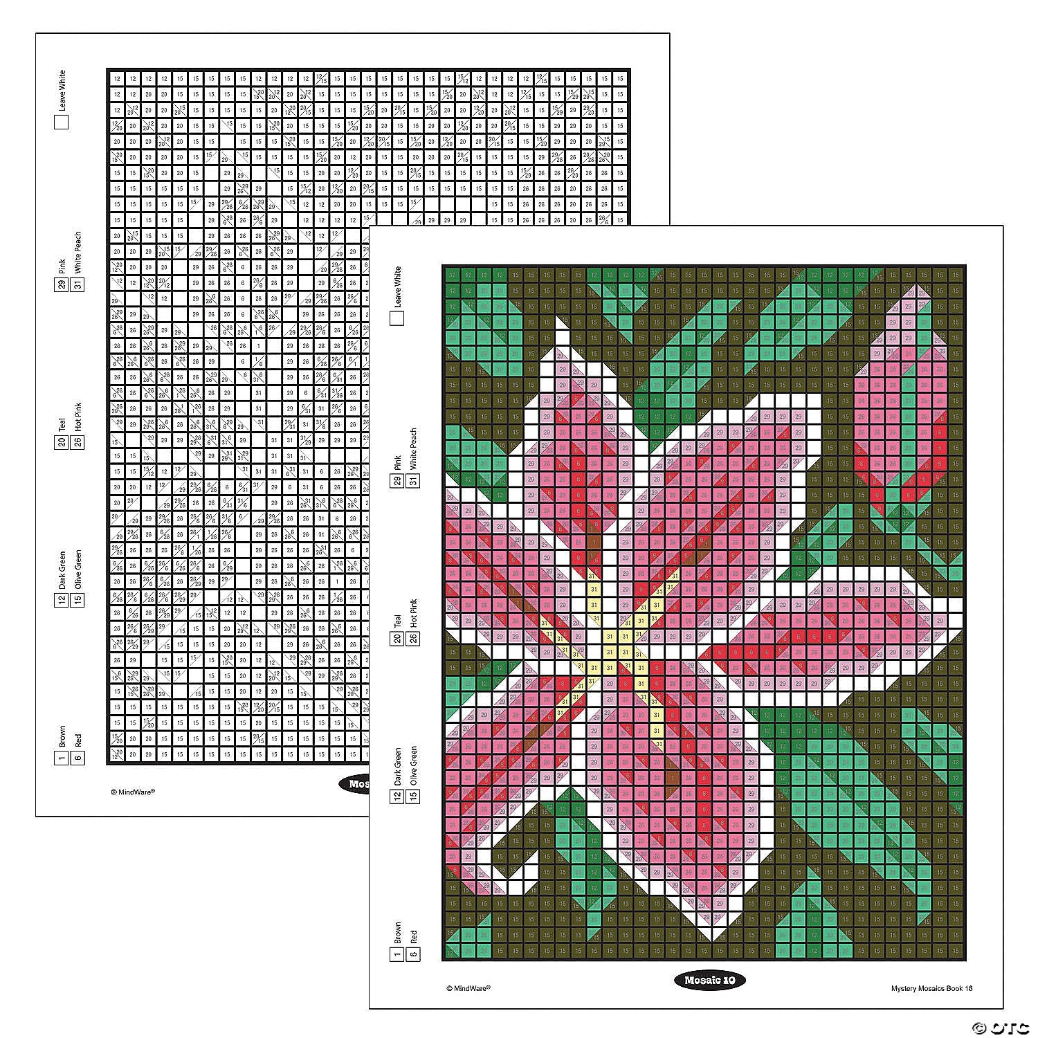 Mindware - Color by Number - Mystery Mosaics - Book 18