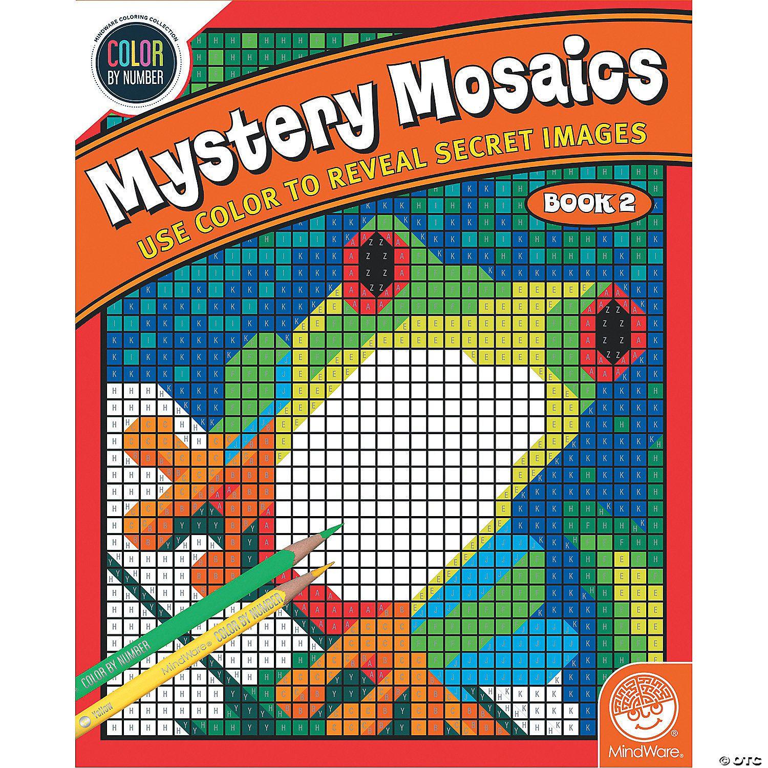Mindware - Dessin par numéros - Mosaïques mystères - Livre 2