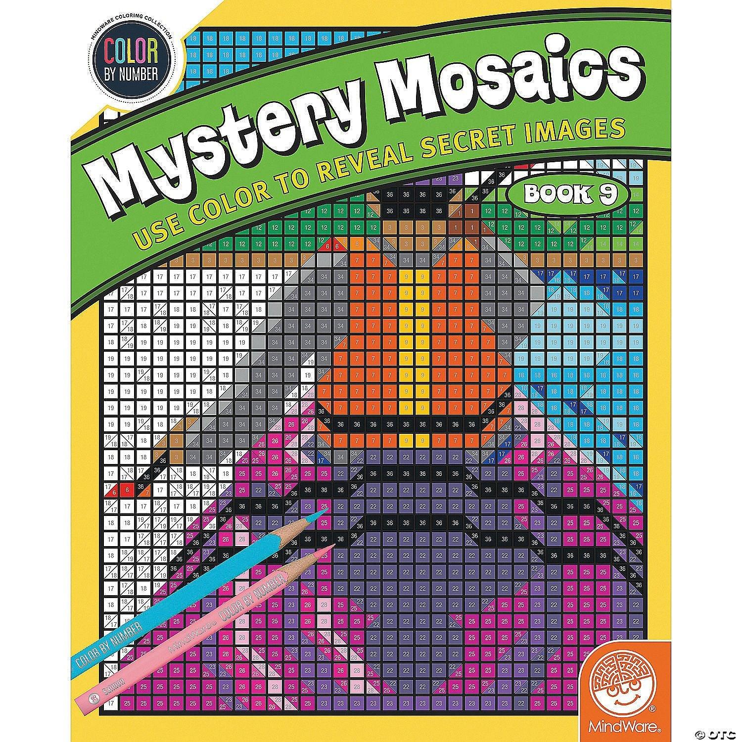 Mindware - Dessin par numéros - Mosaïques mystères - Livre 9