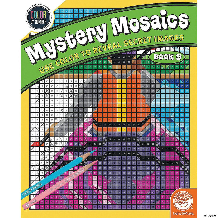 Mindware - Dessin par numéros - Mosaïques mystères - Livre 9