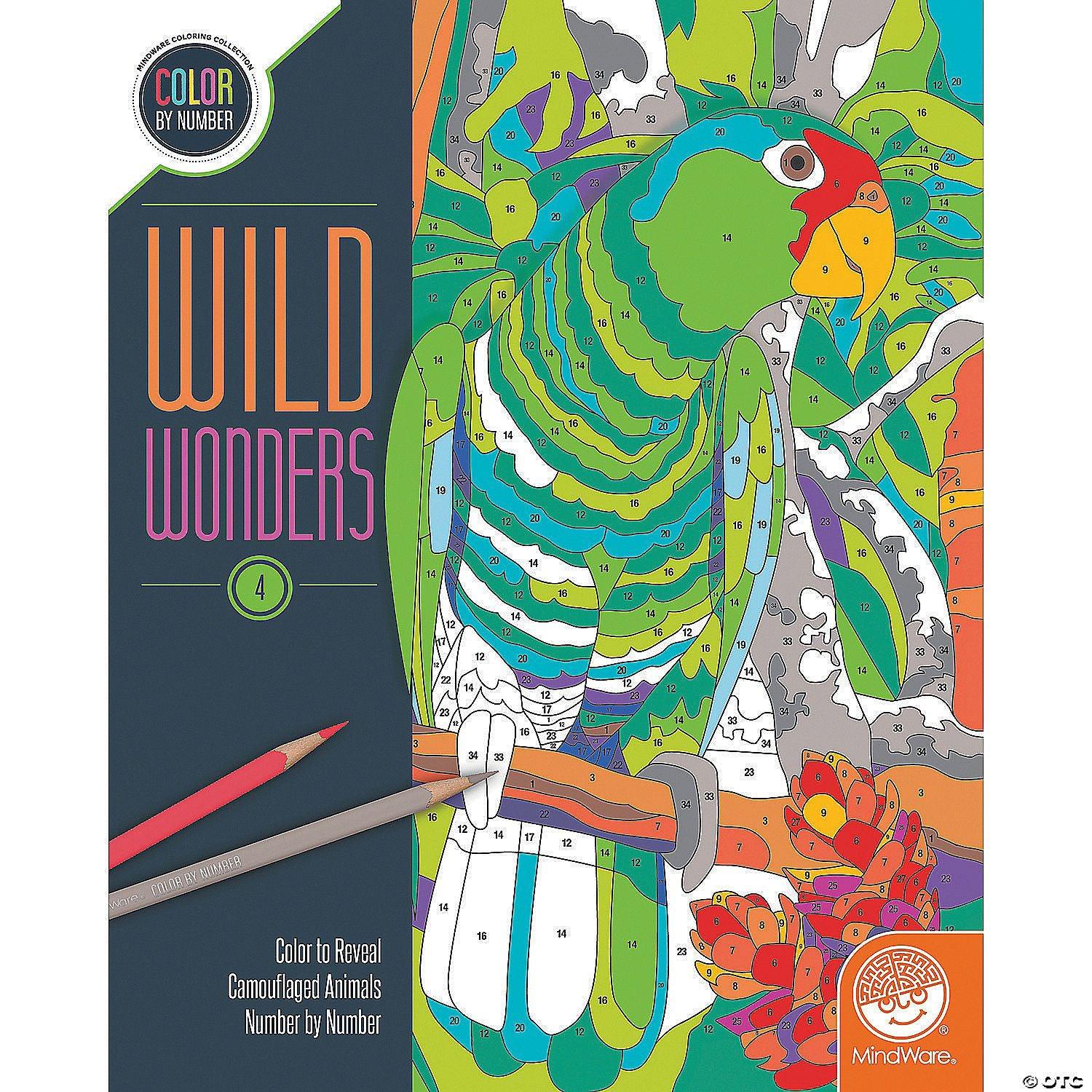 Mindware - Color by Number - Wild Wonders - Book 4