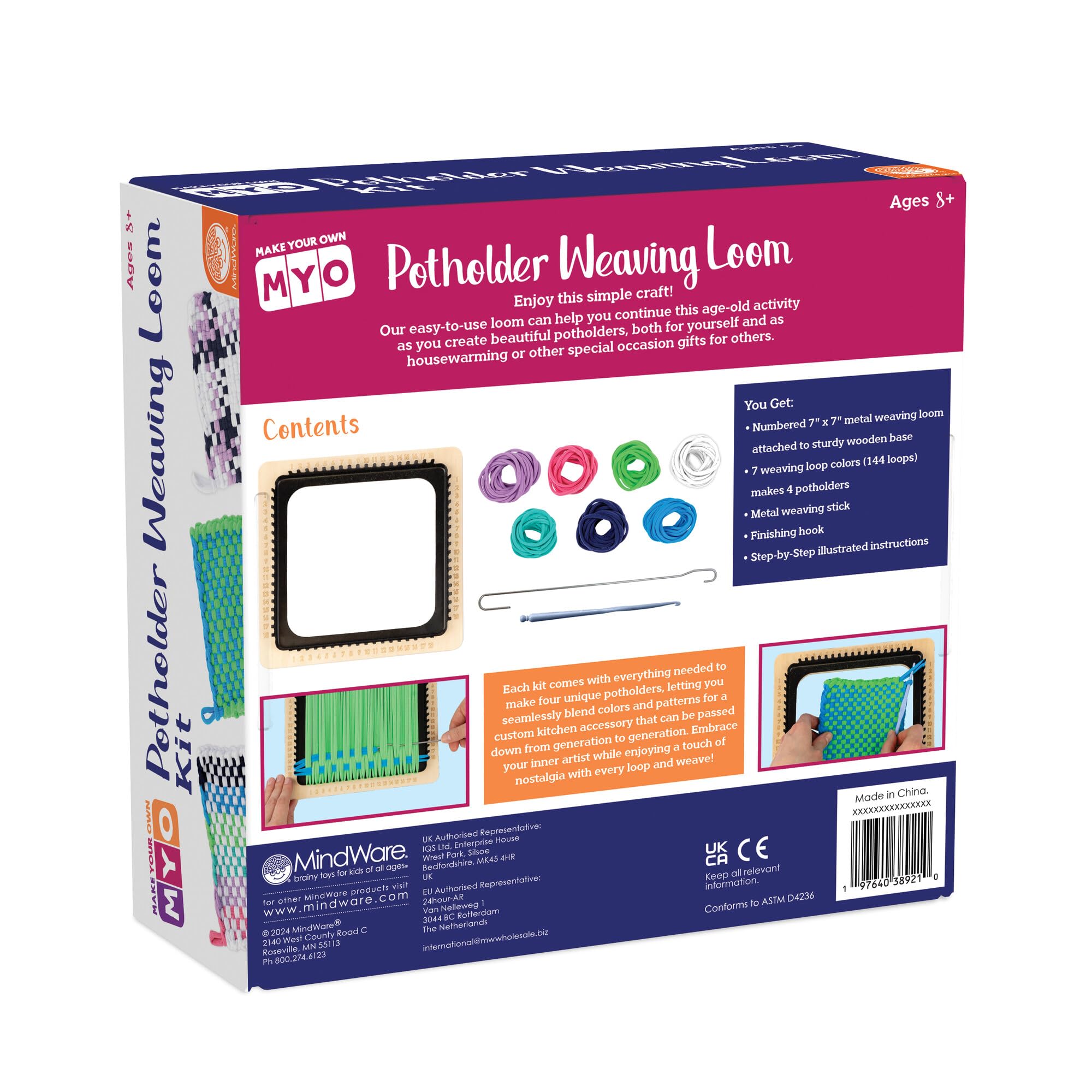 Mindware - Make-Your-Own Potholder Weaving Loom